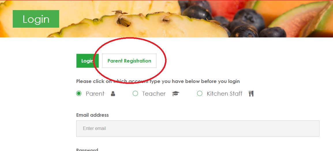 Parent Registration